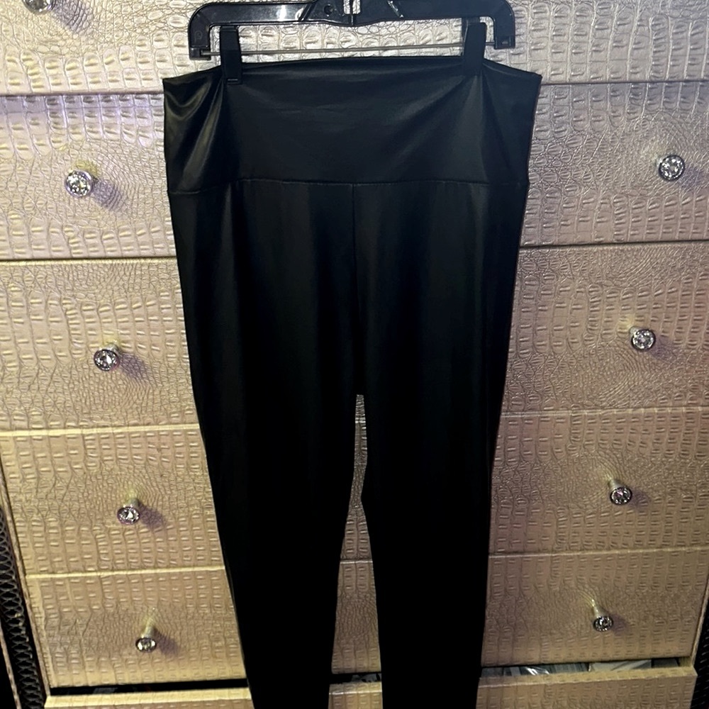 Material girl pleather leggings